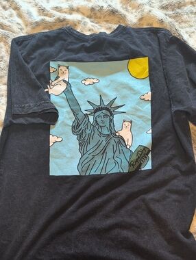Ripndip Black Tee with White Brand Tag